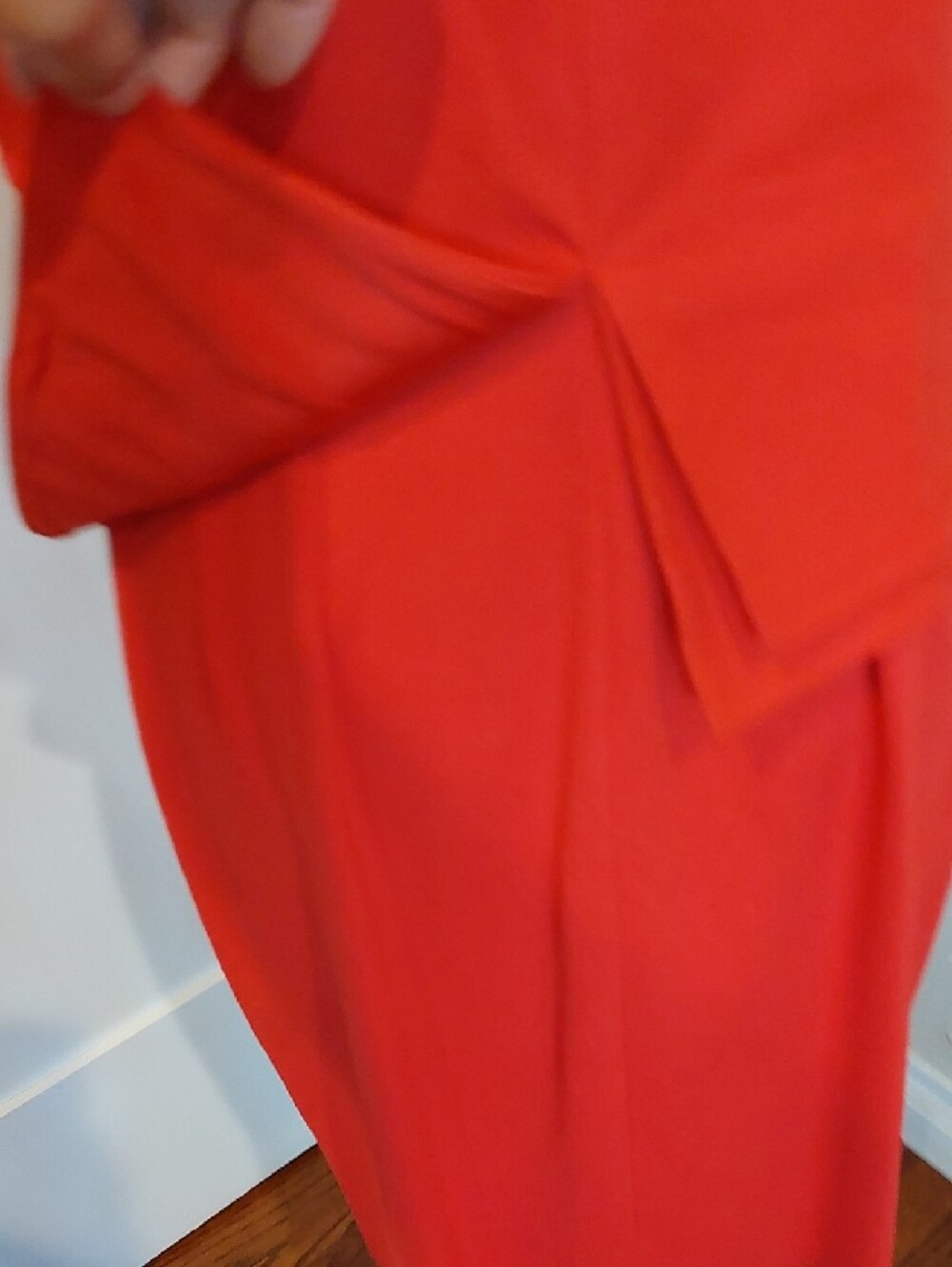 Ted Baker London Red Two-Piece Sheath Dress with Front Zip - Picture 9 of 15